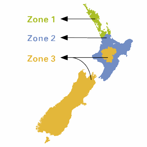 NZ Zones